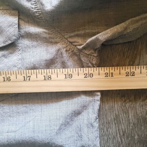 American Rag Shirt Men's M Denim Cowboy Cut Button Pockets Long Sleeve Cotton - Picture 6 of 7